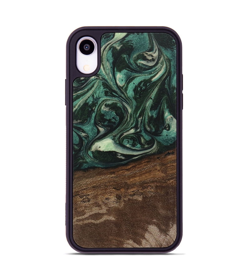 iPhone Xr Wood Phone Case - Sonji (Green, 746660)