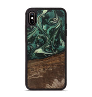 iPhone Xs Max Wood Phone Case - Sonji (Green, 746660)