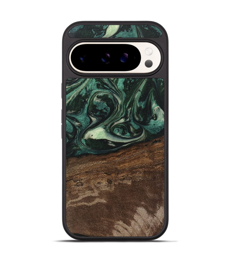 Pixel 9 Pro Wood Phone Case - Sonji (Green, 746660)