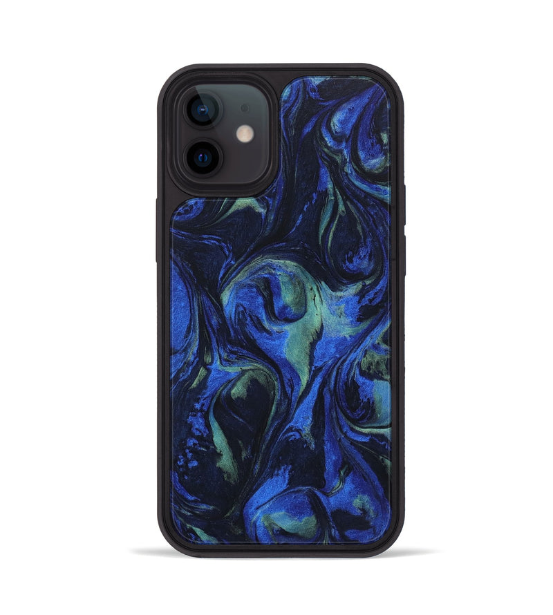 iPhone 12 ResinArt Phone Case - Etta (Blue, 746663)