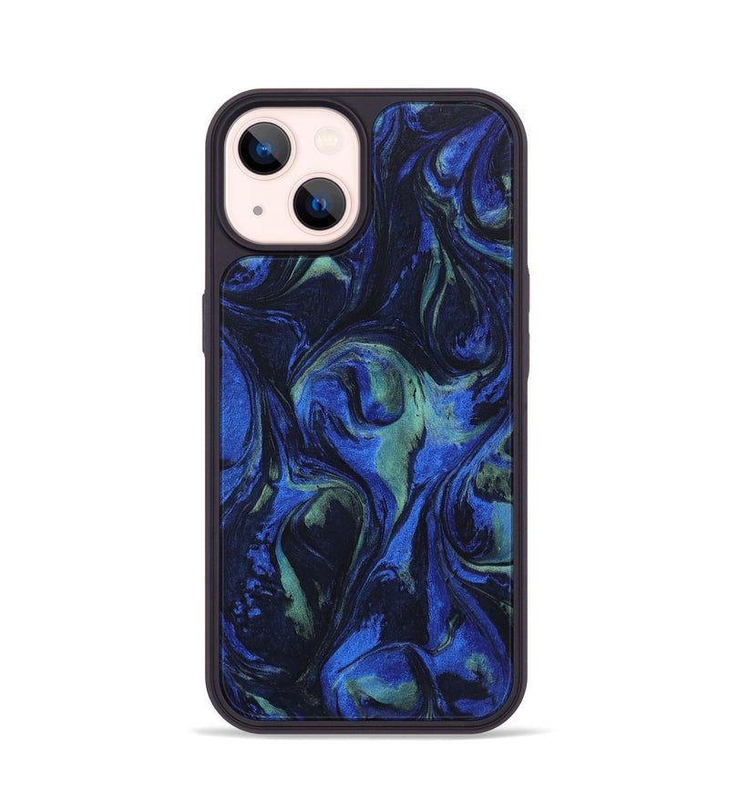 iPhone 14 ResinArt Phone Case - Etta (Blue, 746663)