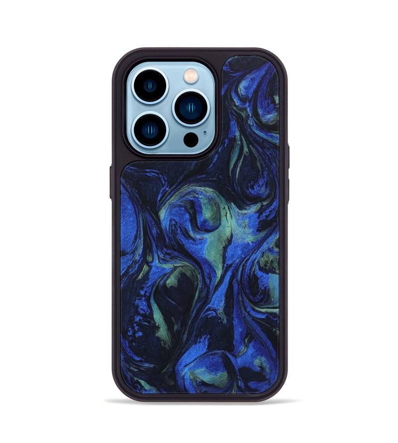 iPhone 14 Pro ResinArt Phone Case - Etta (Blue, 746663)