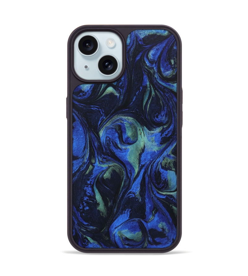 iPhone 15 ResinArt Phone Case - Etta (Blue, 746663)