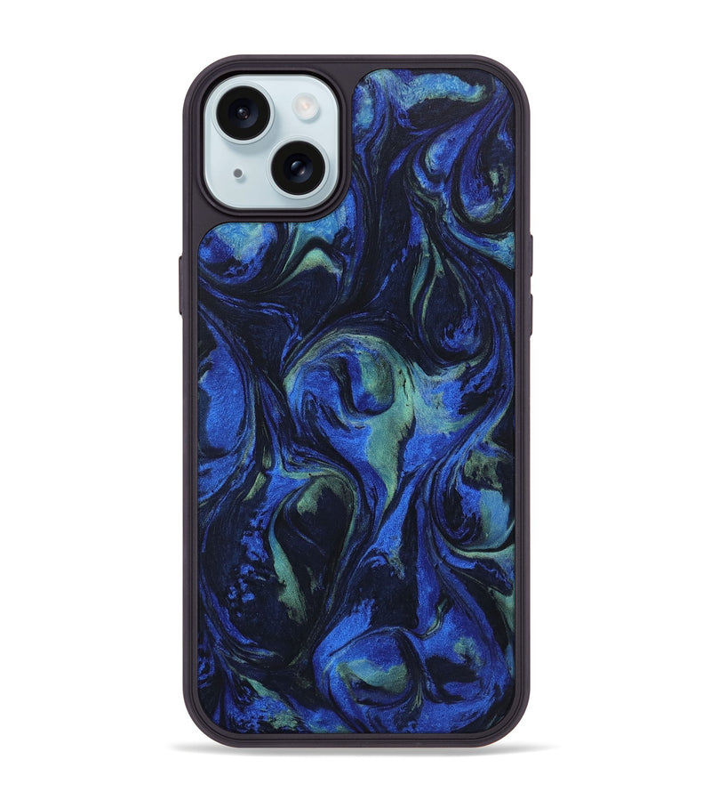 iPhone 15 Plus ResinArt Phone Case - Etta (Blue, 746663)