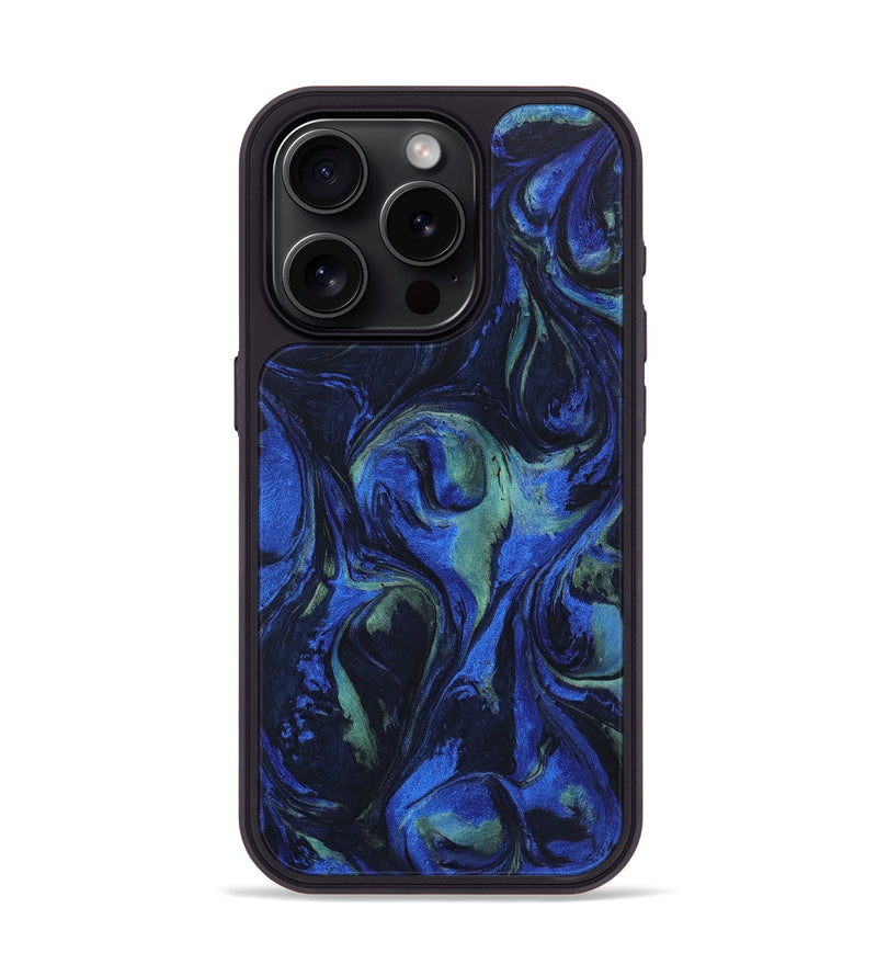 iPhone 15 Pro ResinArt Phone Case - Etta (Blue, 746663)