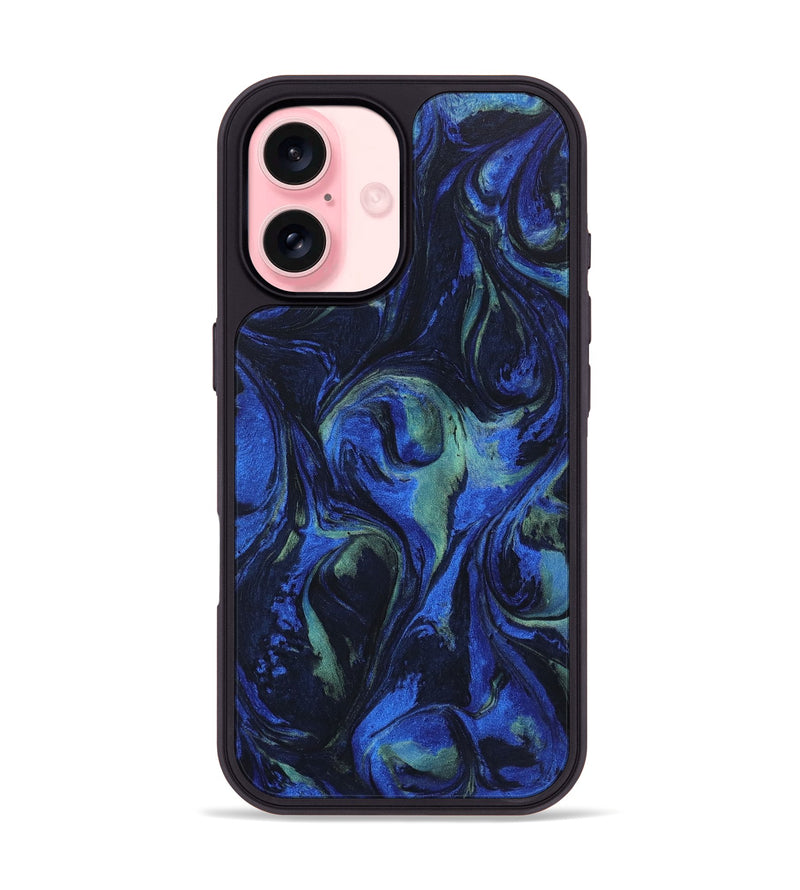 iPhone 16 ResinArt Phone Case - Etta (Blue, 746663)