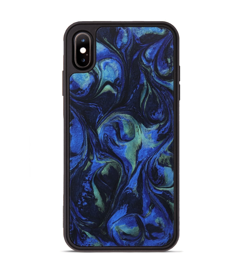 iPhone Xs Max ResinArt Phone Case - Etta (Blue, 746663)