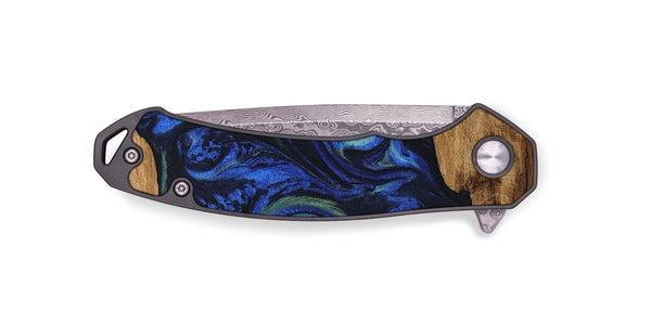 EDC Wood Pocket Knife - Elisa (Blue, 746664)