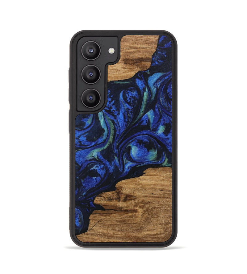 Galaxy S23 Wood Phone Case - Elisa (Blue, 746664)