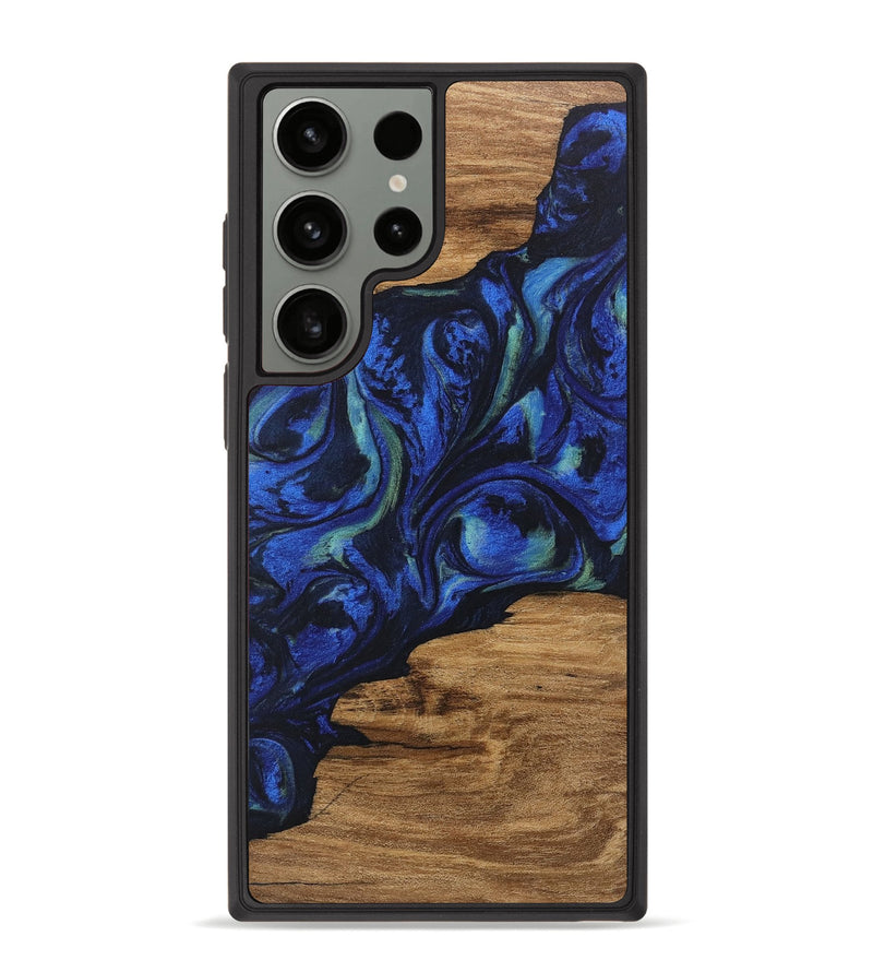 Galaxy S23 Ultra Wood Phone Case - Elisa (Blue, 746664)