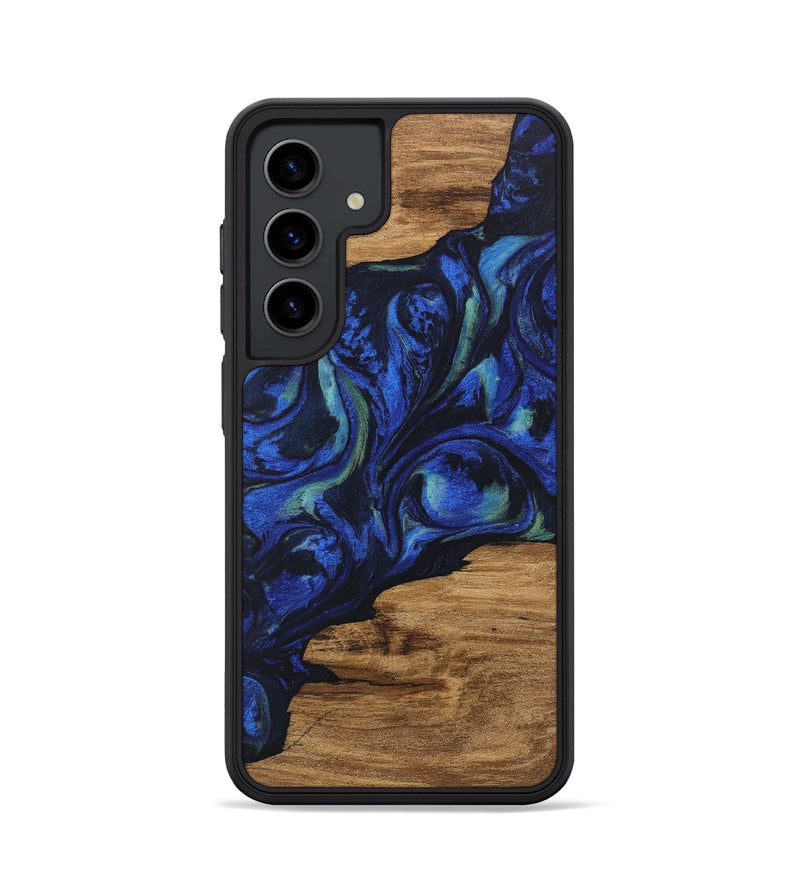 Galaxy S24 Wood Phone Case - Elisa (Blue, 746664)