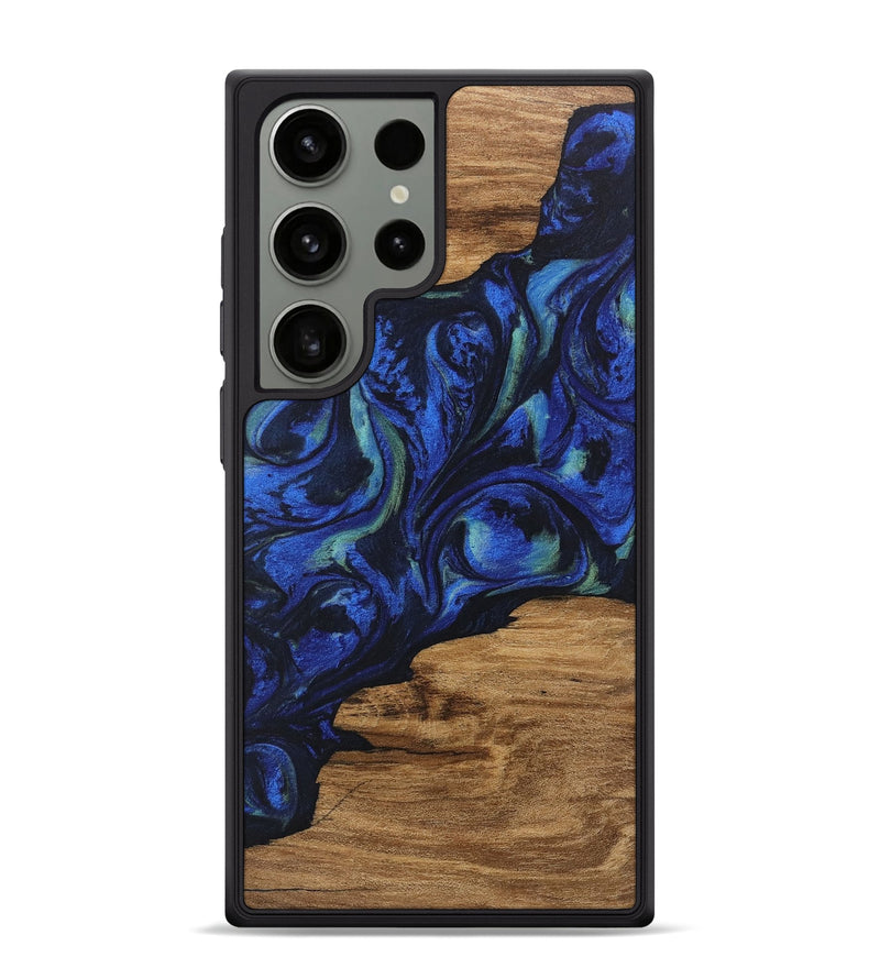 Galaxy S24 Ultra Wood Phone Case - Elisa (Blue, 746664)