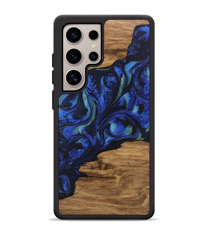 Galaxy S25 Ultra Wood Phone Case - Elisa (Blue, 746664)