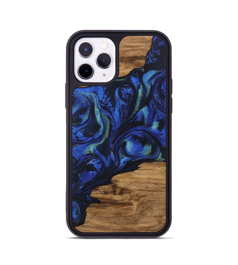 iPhone 11 Pro Wood Phone Case - Elisa (Blue, 746664)