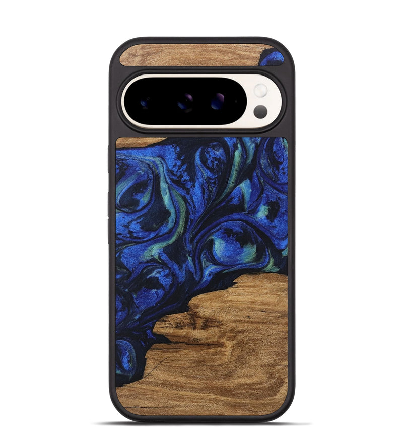 Pixel 9 Pro Wood Phone Case - Elisa (Blue, 746664)