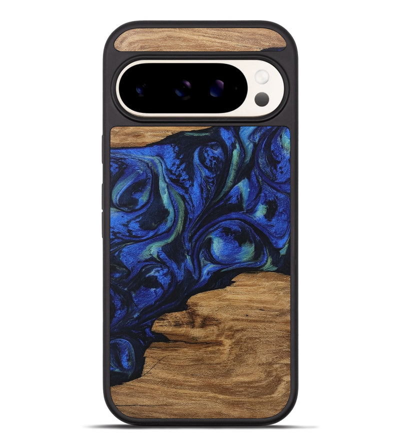 Pixel 9 Pro XL Wood Phone Case - Elisa (Blue, 746664)