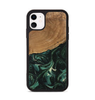 iPhone 11 Wood Phone Case - Shasta (Green, 746666)