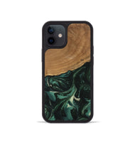 iPhone 12 mini Wood Phone Case - Shasta (Green, 746666)