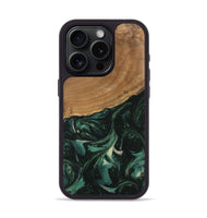 iPhone 15 Pro Wood Phone Case - Shasta (Green, 746666)