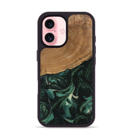 iPhone 16 Wood Phone Case - Shasta (Green, 746666)