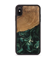 iPhone Xs Max Wood Phone Case - Shasta (Green, 746666)