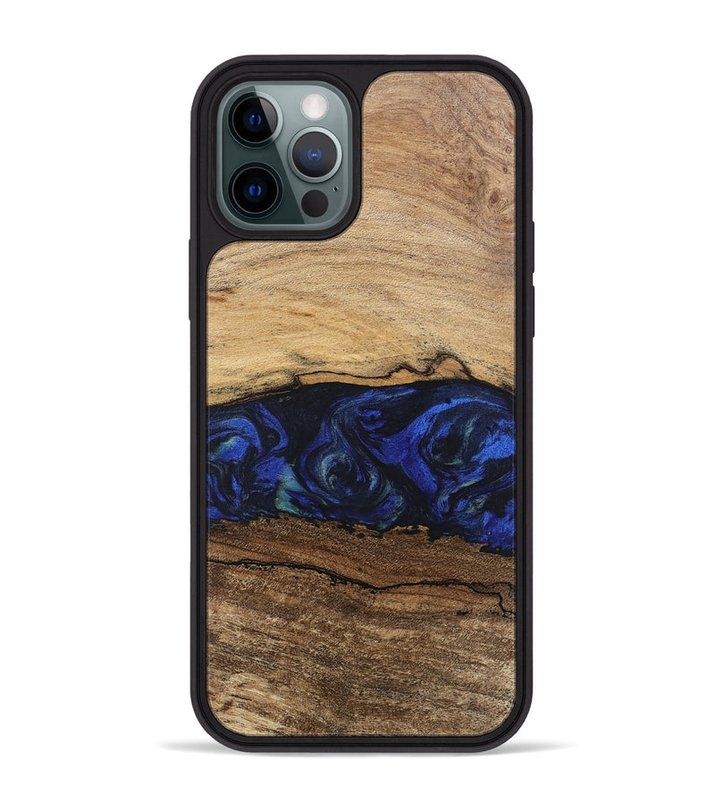 iPhone 12 Pro Max Wood Phone Case - Velma (Blue, 746671)