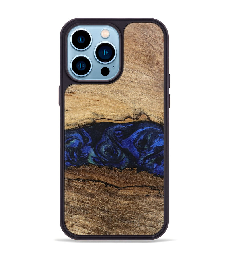 iPhone 14 Pro Max Wood Phone Case - Velma (Blue, 746671)