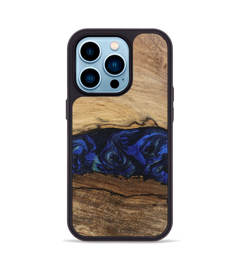 iPhone 14 Pro Wood Phone Case - Velma (Blue, 746671)