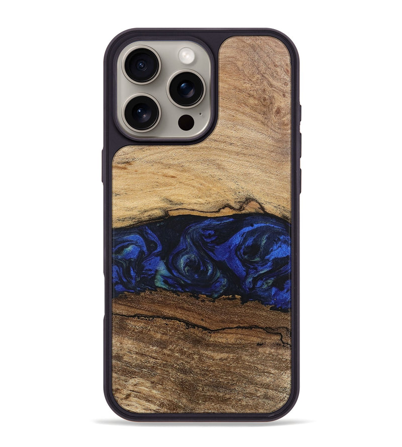 iPhone 16 Pro Max Wood Phone Case - Velma (Blue, 746671)