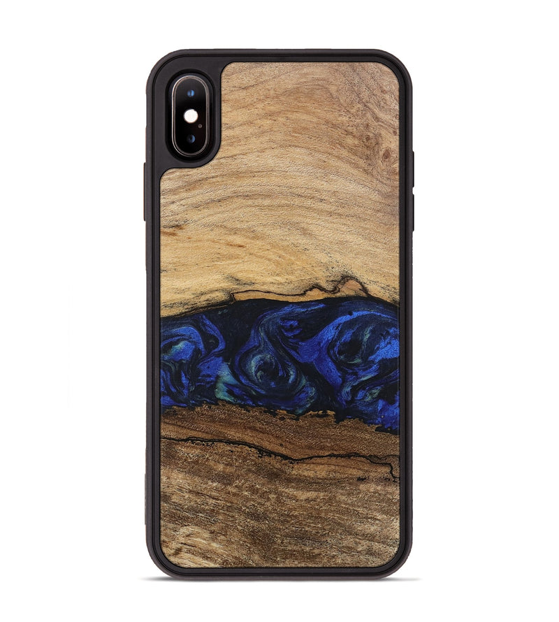 iPhone Xs Max Wood Phone Case - Velma (Blue, 746671)