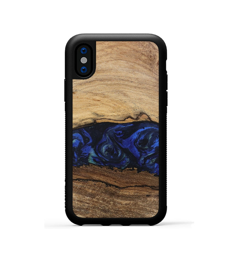 iPhone Xs Wood Phone Case - Velma (Blue, 746671)