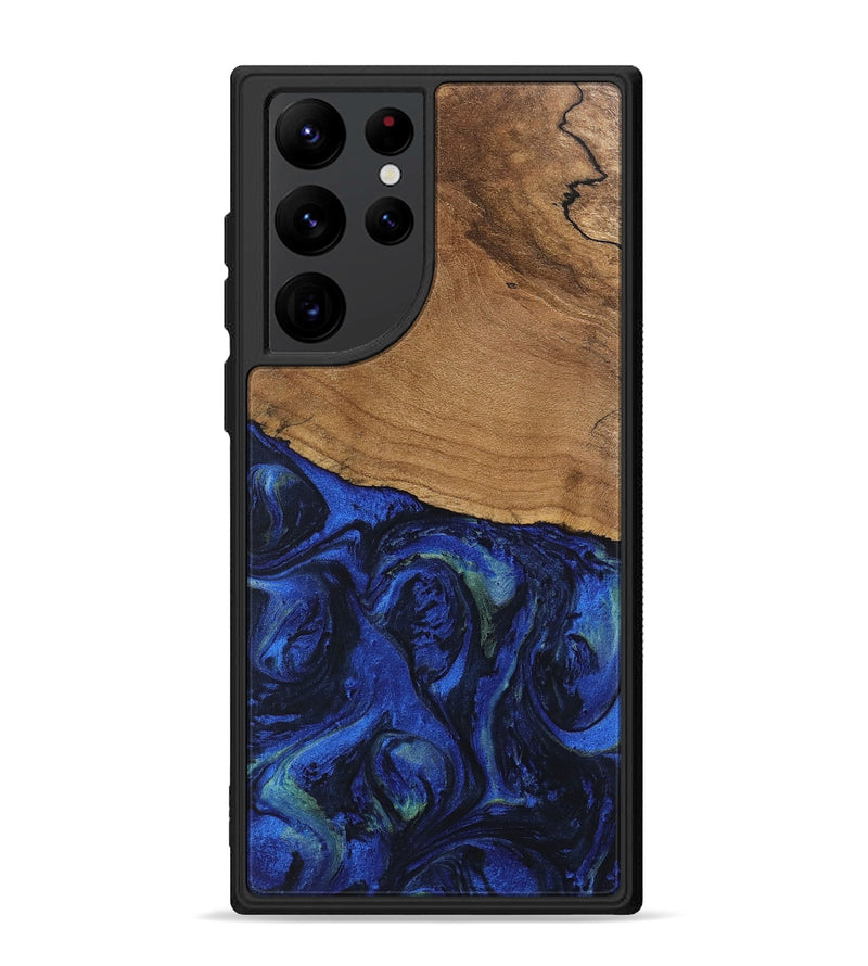 Galaxy S22 Ultra Wood Phone Case - Aviana (Blue, 746672)