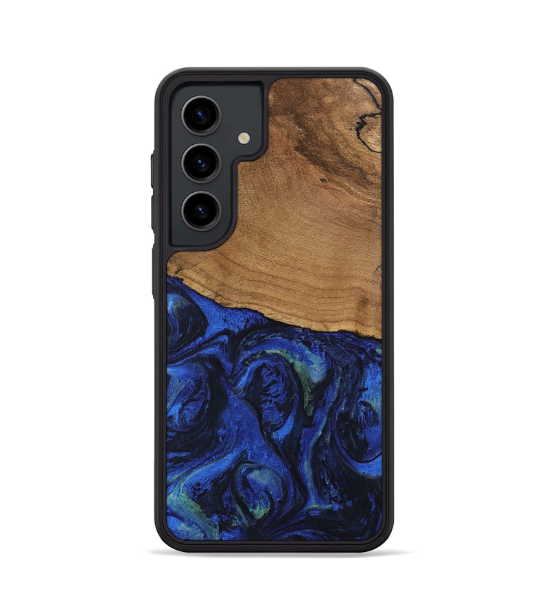 Galaxy S24 Wood Phone Case - Aviana (Blue, 746672)