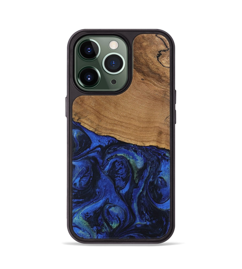 iPhone 13 Pro Wood Phone Case - Aviana (Blue, 746672)