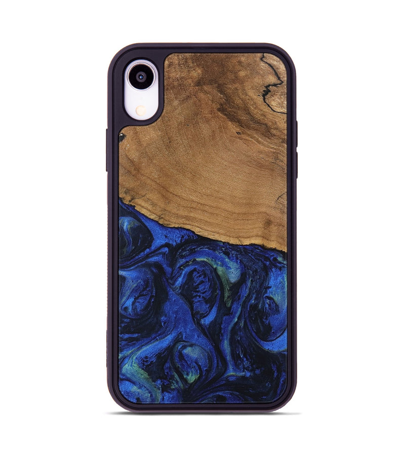 iPhone Xr Wood Phone Case - Aviana (Blue, 746672)