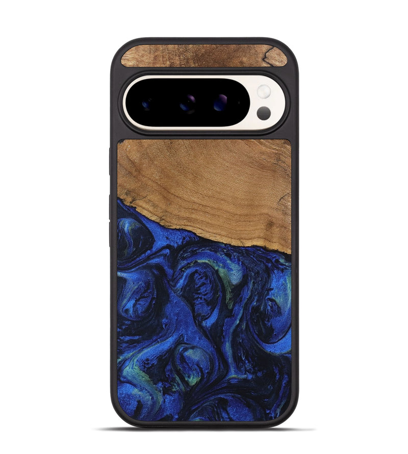 Pixel 9 Pro Wood Phone Case - Aviana (Blue, 746672)