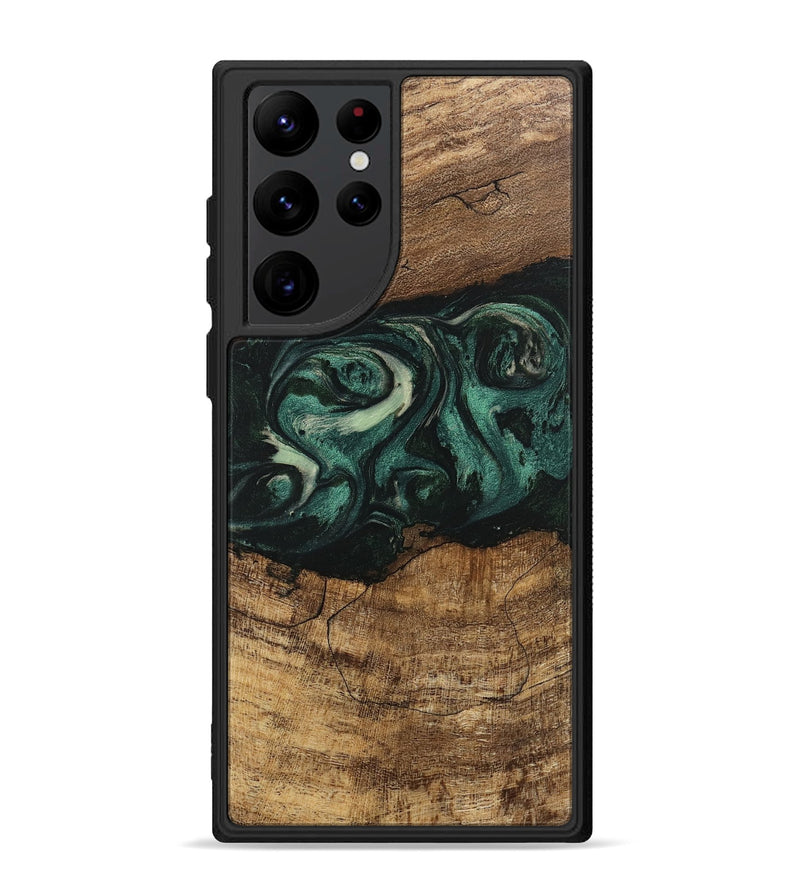 Galaxy S22 Ultra Wood Phone Case - Jose (Green, 746679)