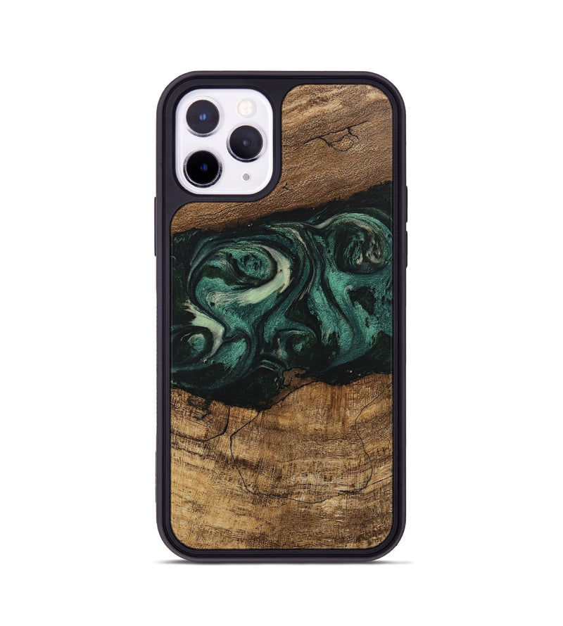 iPhone 11 Pro Wood Phone Case - Jose (Green, 746679)