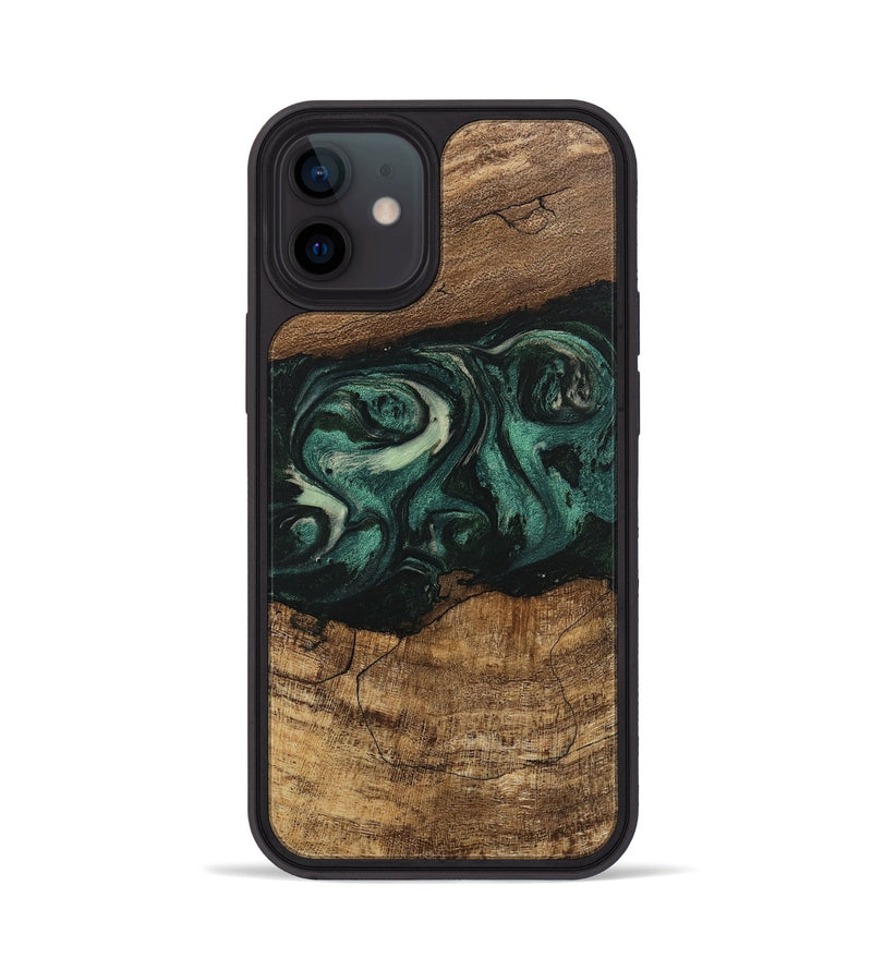 iPhone 12 Wood Phone Case - Jose (Green, 746679)