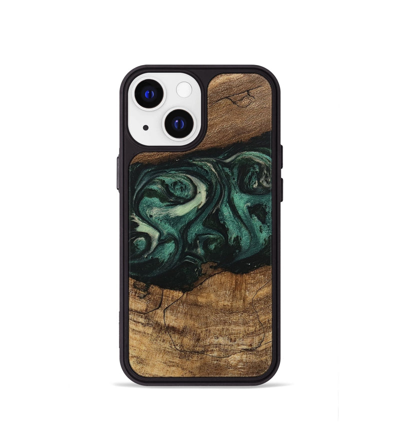 iPhone 13 mini Wood Phone Case - Jose (Green, 746679)