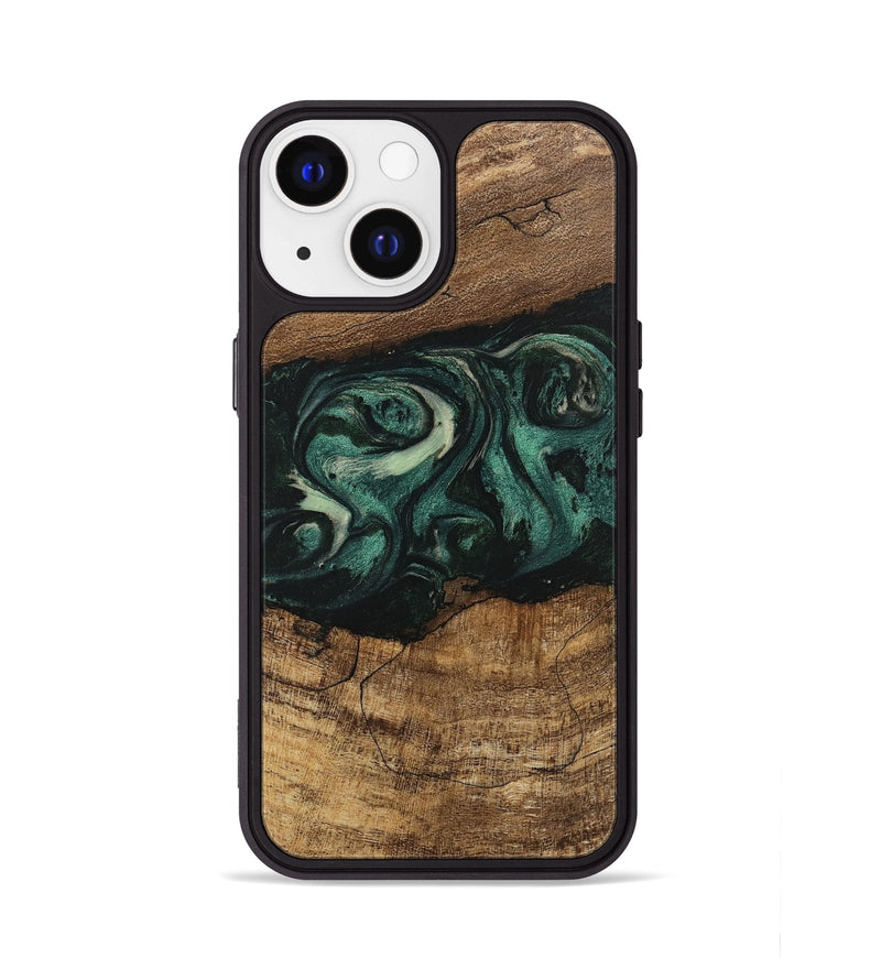 iPhone 13 Wood Phone Case - Jose (Green, 746679)