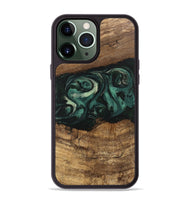 iPhone 13 Pro Max Wood Phone Case - Jose (Green, 746679)