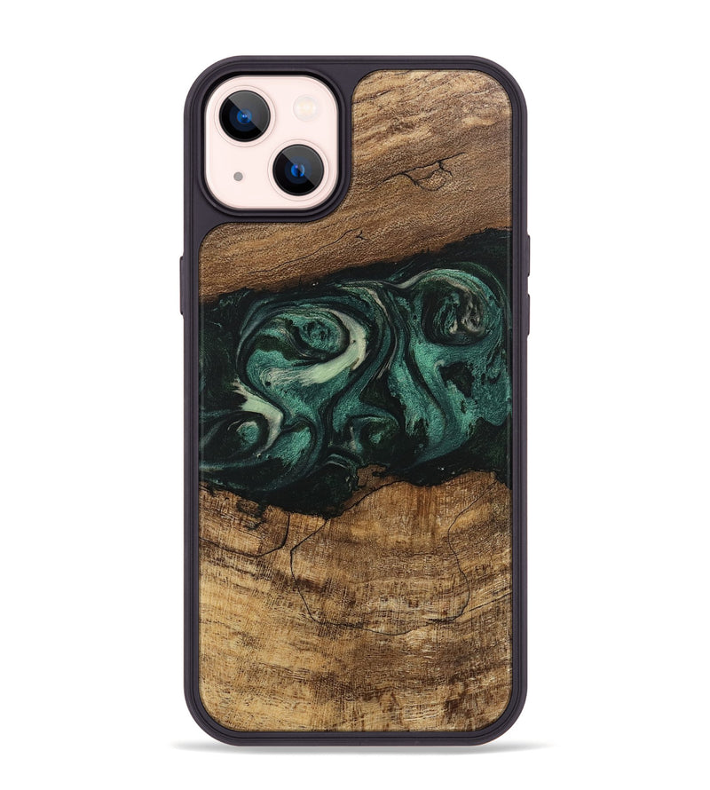 iPhone 14 Plus Wood Phone Case - Jose (Green, 746679)