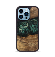 iPhone 14 Pro Wood Phone Case - Jose (Green, 746679)