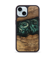 iPhone 15 Wood Phone Case - Jose (Green, 746679)