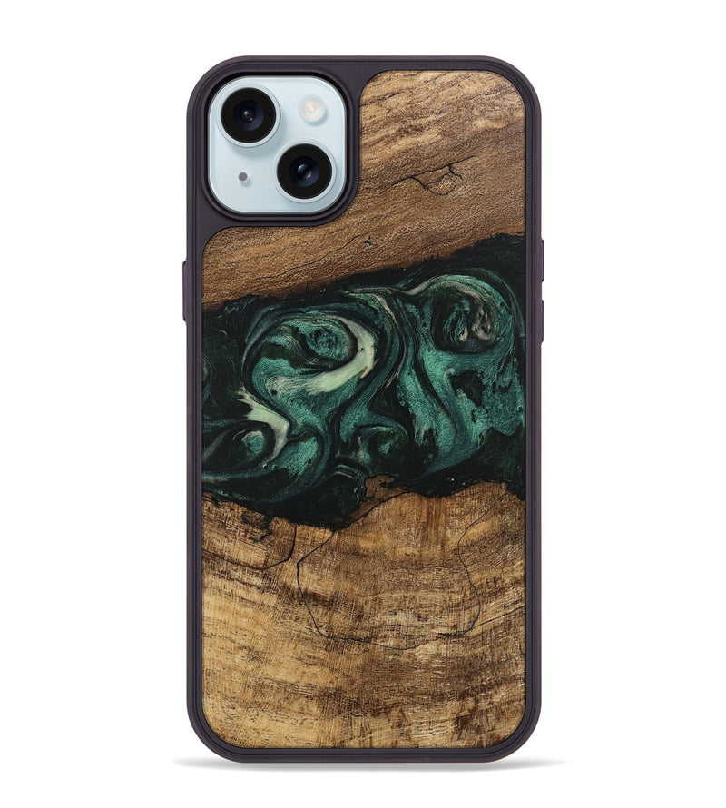 iPhone 15 Plus Wood Phone Case - Jose (Green, 746679)