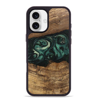 iPhone 16 Plus Wood Phone Case - Jose (Green, 746679)