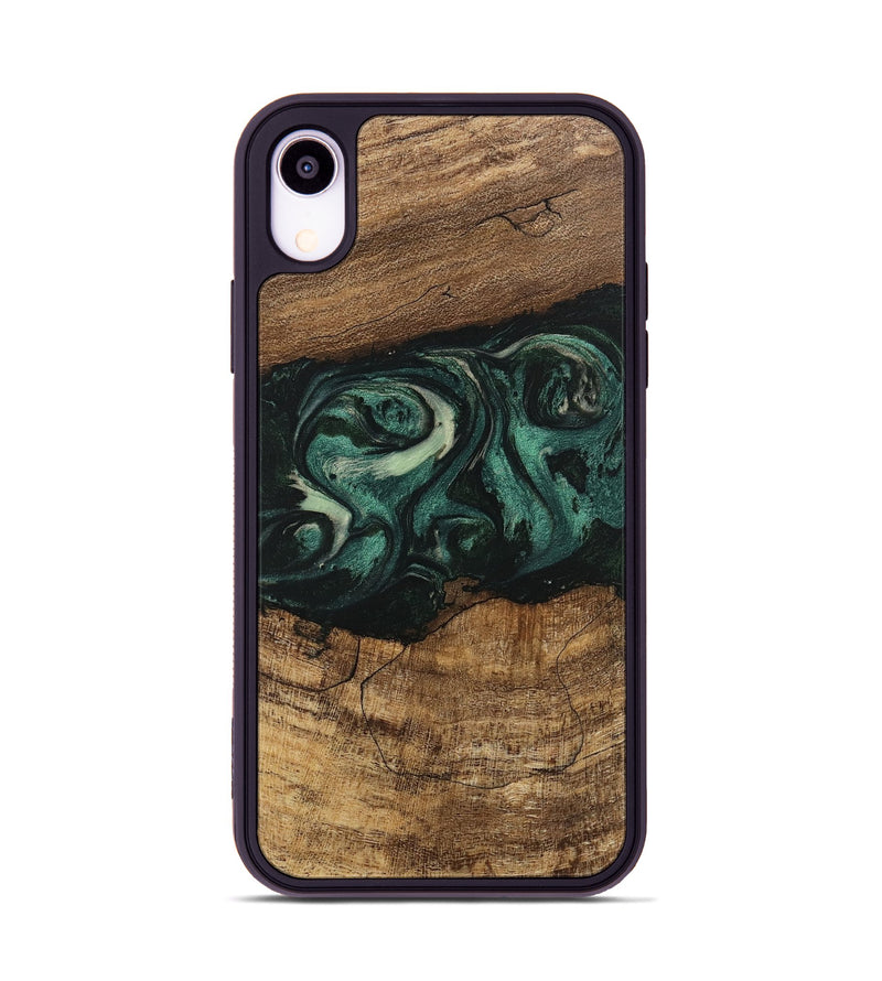 iPhone Xr Wood Phone Case - Jose (Green, 746679)