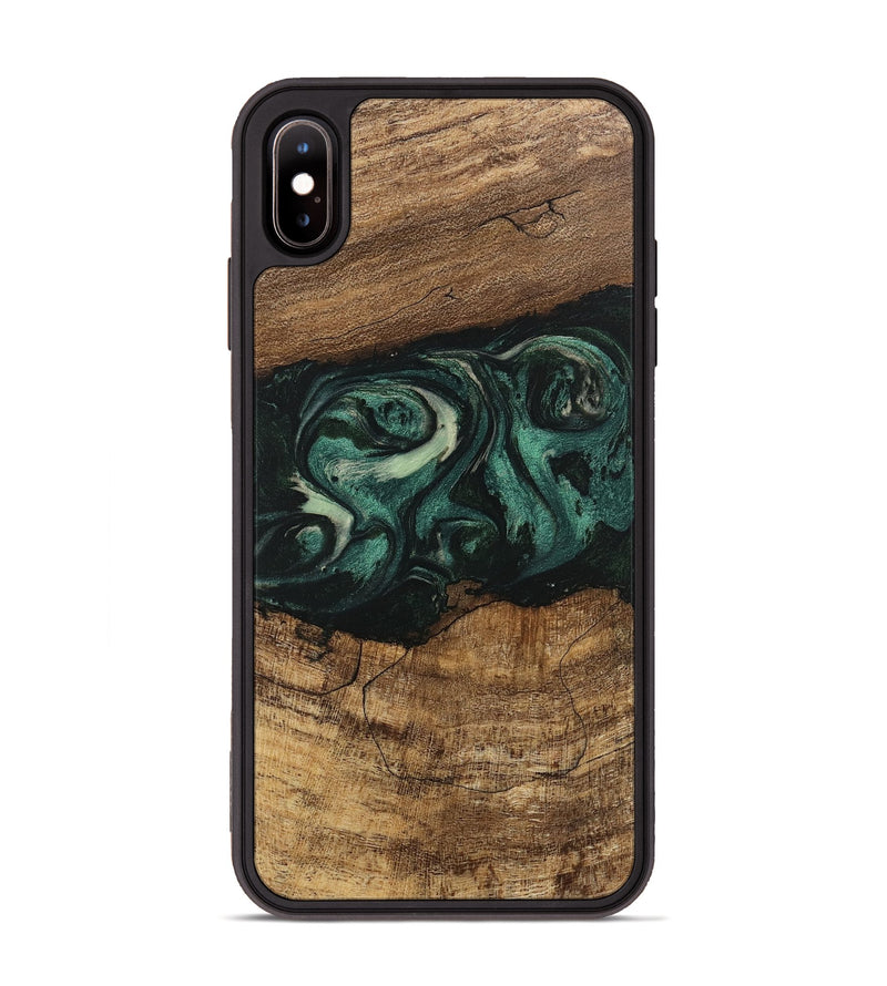 iPhone Xs Max Wood Phone Case - Jose (Green, 746679)