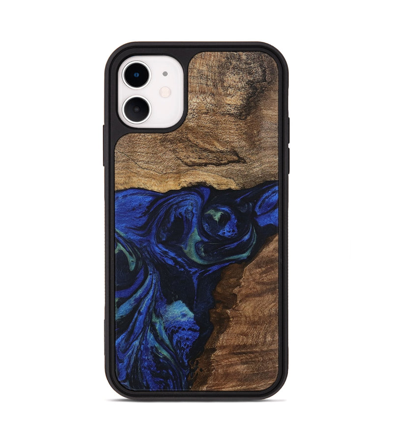 iPhone 11 Wood Phone Case - Lum (Blue, 746681)